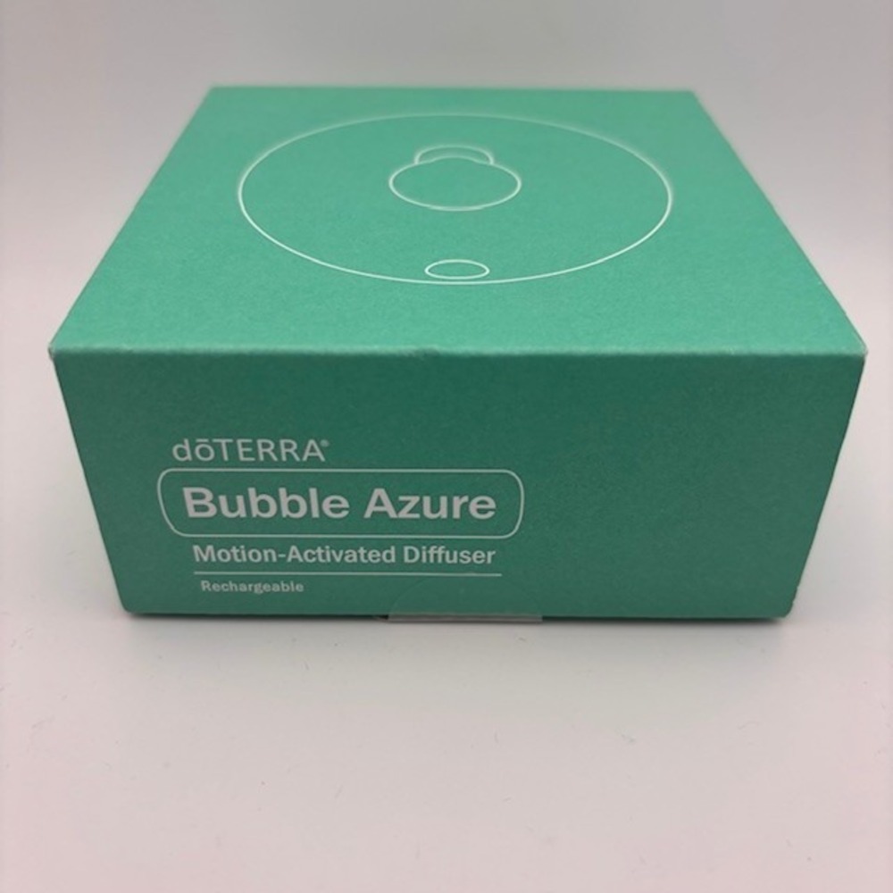 doTERRA Bubble Azure Motion-Activated Diffuser Rechargeable Waterless Teal NEW